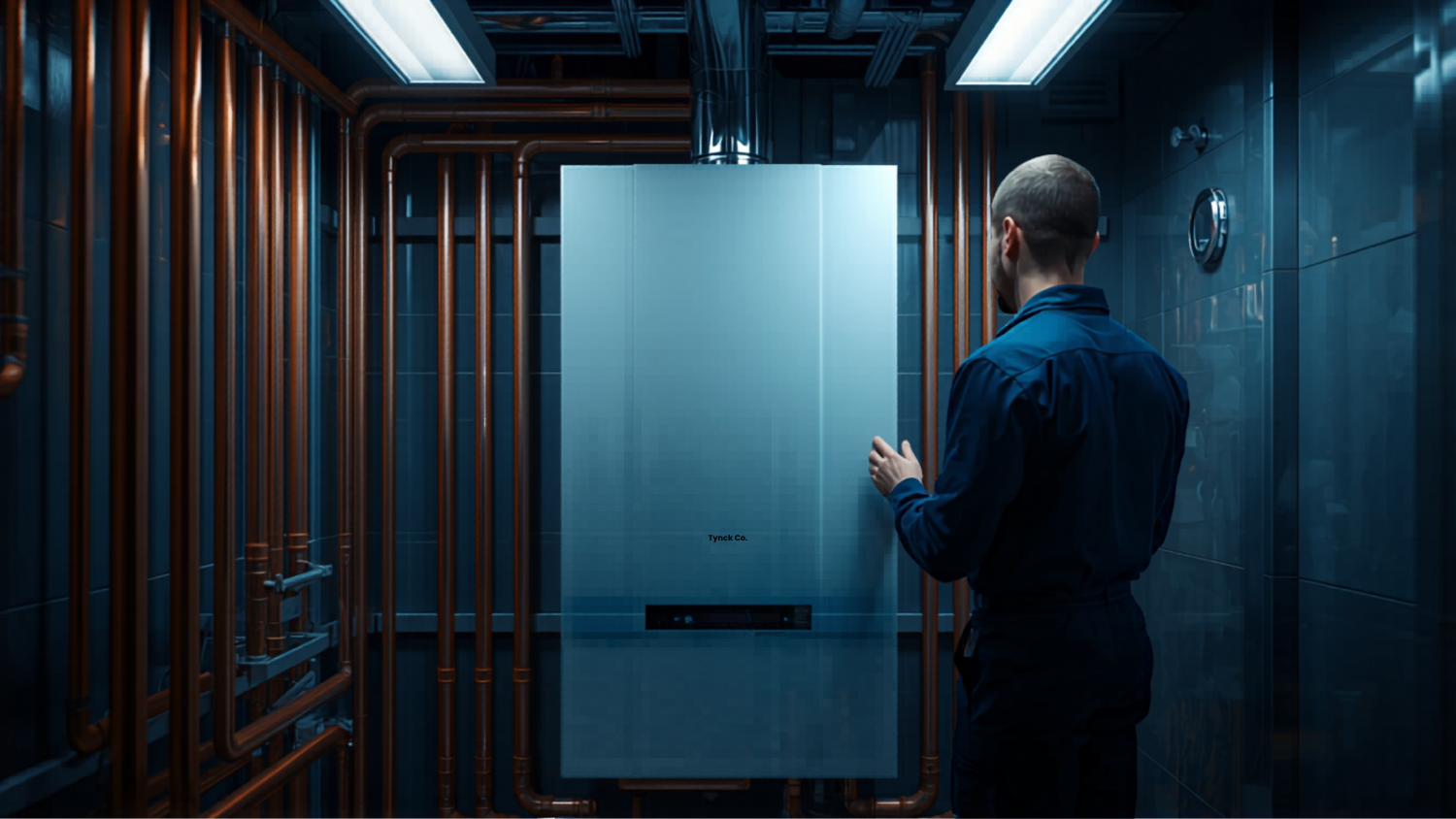 Cv-ketel installatie met koperen leidingen door Huibers Installatietechniek